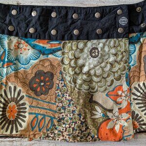 Pacap France Reversible Floral Skirt, 100% Cotton